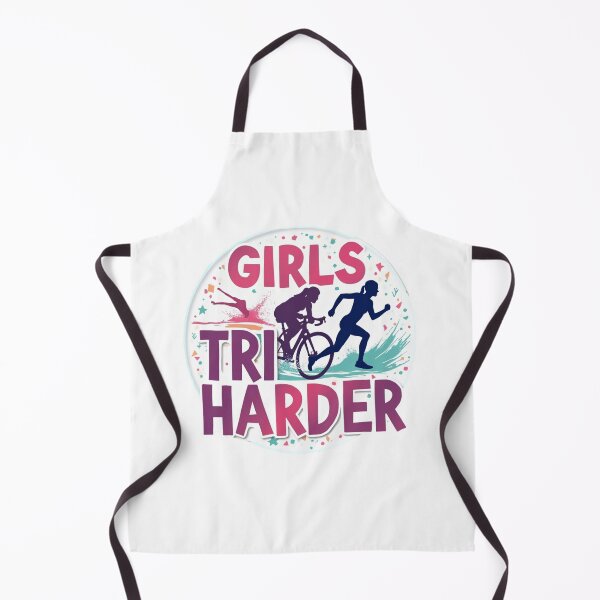 Artikelvorschau, Girl Tri Harder – Triathlon-Motivationsdesign für Frauen entworfen und verkauft von Triathlongram.