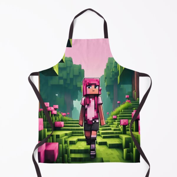 Item preview, Pink Girl in Pixel Art, Forest Adventure designed and sold by PlanetMarker.