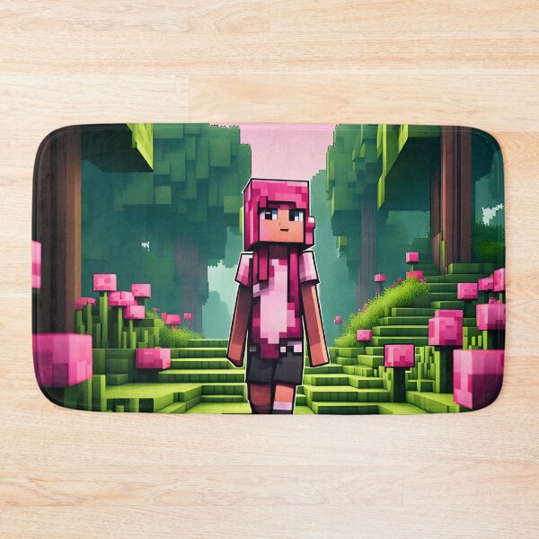 Item preview, Pink Girl in Pixel Art, Forest Adventure designed and sold by PlanetMarker.