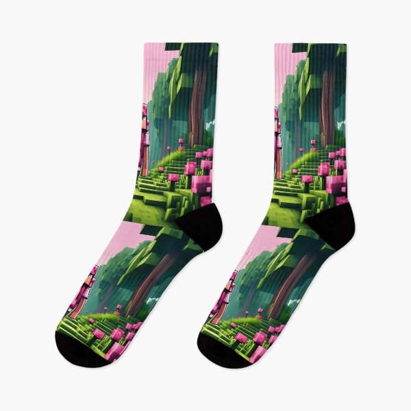 Item preview, Pink Girl in Pixel Art, Forest Adventure designed and sold by PlanetMarker.