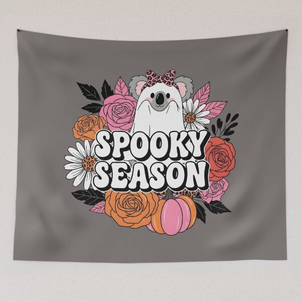 Item preview, Spooky Season Koala Ghost and Floral Halloween for Aussie Wildlife Fans designed and sold by MvuuStudio.