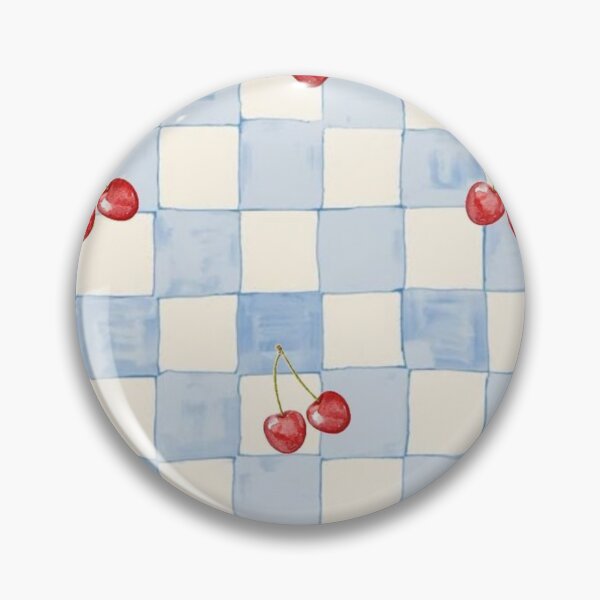 Item preview, blue checkered cherry designed and sold by cynnie731.