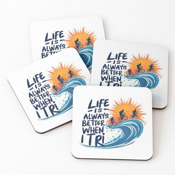 Item preview, Life is Always Better When I Tri – Triathlon Motivation Design designed and sold by Triathlongram.