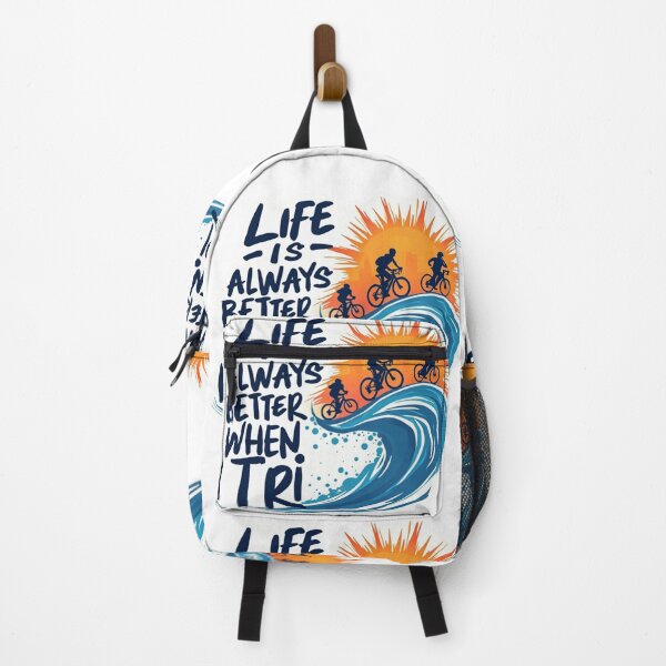Item preview, Life is Always Better When I Tri – Triathlon Motivation Design designed and sold by Triathlongram.