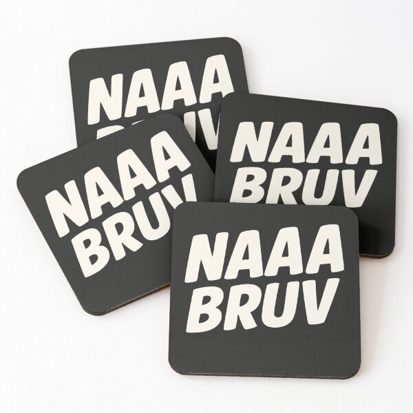 Item preview, NAAA BRUV | UK Slang Comic Text Tee designed and sold by ViralByDesign.