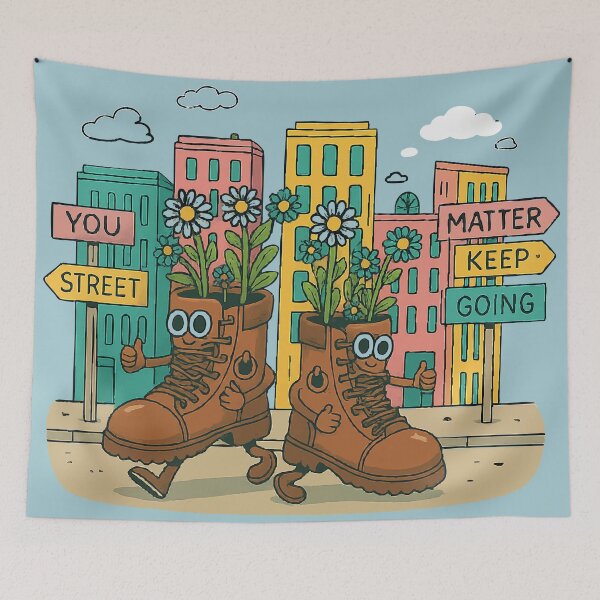 Item preview, mental health Stroll & Smile designed and sold by Uglyandcute.