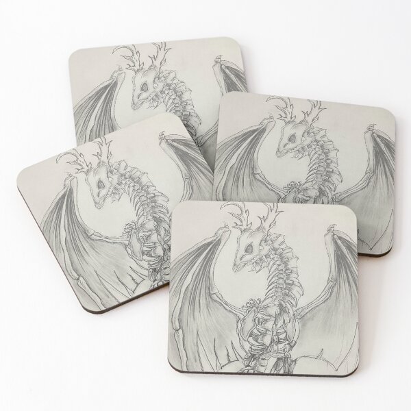Item preview, Skeleton Dragon (Graphite) designed and sold by galaxy-dragon.