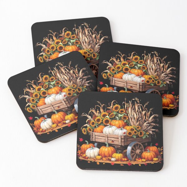 Item preview, Rustic Harvest Wagon with Pumpkins | Fall Farmhouse Decor designed and sold by Harmon Luxe Studio .