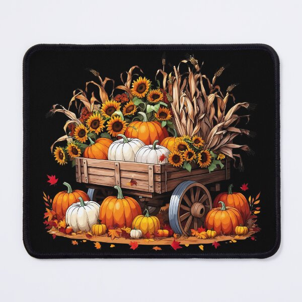 Item preview, Rustic Harvest Wagon with Pumpkins | Fall Farmhouse Decor designed and sold by Harmon Luxe Studio .