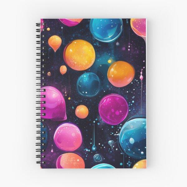 Item preview, Vibrant, floating neon space balls designed and sold by KilianSzmid.