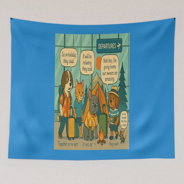 Item preview, Funny Pet Travel Comic – Expectations vs Reality  designed and sold by Gazmerch.