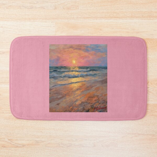 Item preview, "Twilight Serenity: Sunset on the Beach" designed and sold by Artisticanvas.