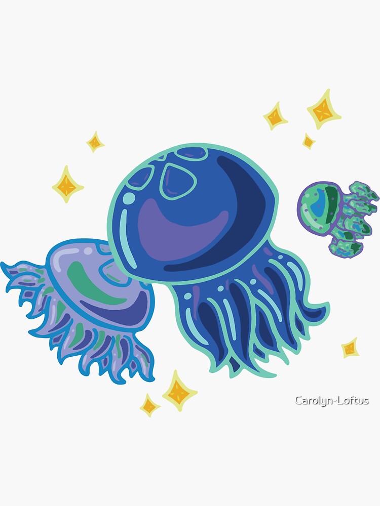 Blue Jellies by Carolyn-Loftus