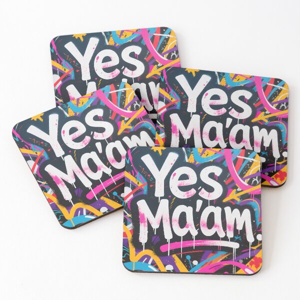 Item preview, Bold Affirmation in Vivid Street Colors "Yes Ma'am" designed and sold by Pearlsiwa.