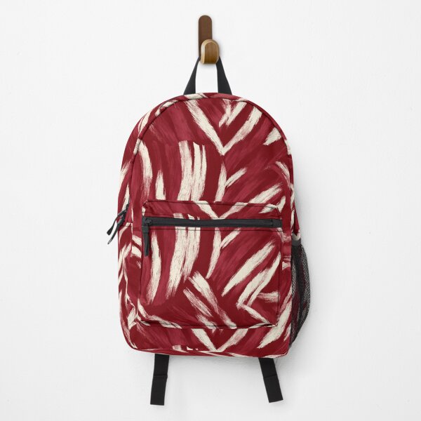 Item preview, Expressive Red and White Brushstroke Pattern designed and sold by Prismatect.