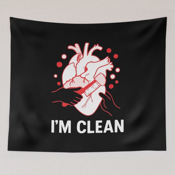 Item preview, I’m Clean – Heartbreak Recovery & Self-Love T-Shirt designed and sold by Estet Co.
