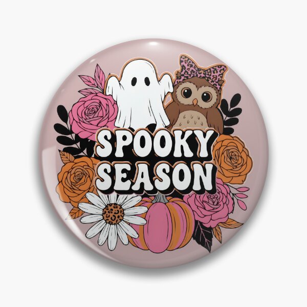 Item preview, Spooky Season Owl & Ghost and Retro Floral Halloween designed and sold by MvuuStudio.