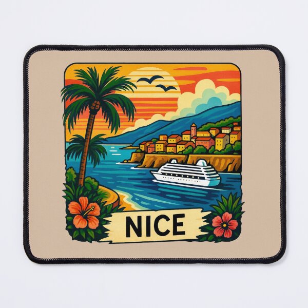 Item preview, Nice, France -- Coastal Cruise View designed and sold by Myra365Art.