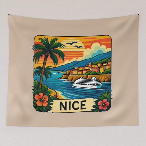 Item preview, Nice, France -- Coastal Cruise View designed and sold by Myra365Art.
