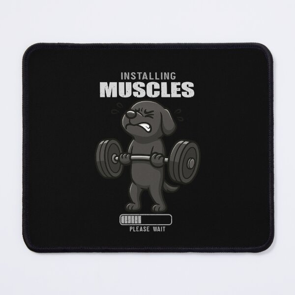 Item preview, Funny Black Labrador Installing Muscles Deadlift Workout Fitness Mom Dad Kids designed and sold by rafaeltto.
