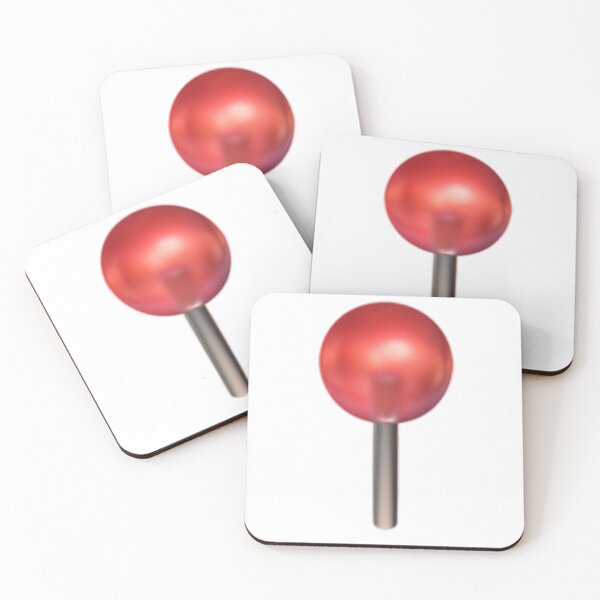 Item preview, Round Pushpin Emoji designed and sold by Popular-Gifts.