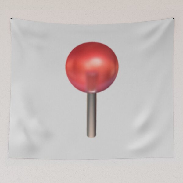Item preview, Round Pushpin Emoji designed and sold by Popular-Gifts.