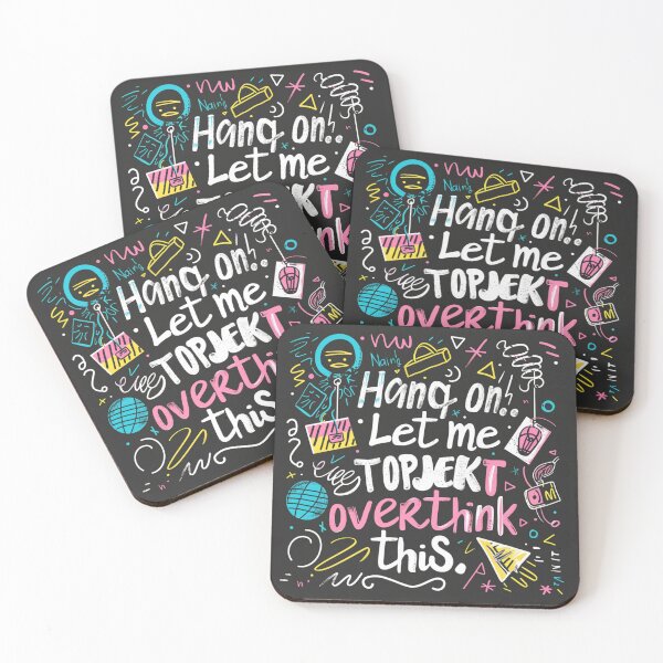 Item preview, Funny Quote Typography – Hang On Let Me Overthink This designed and sold by MooDigitalArt.