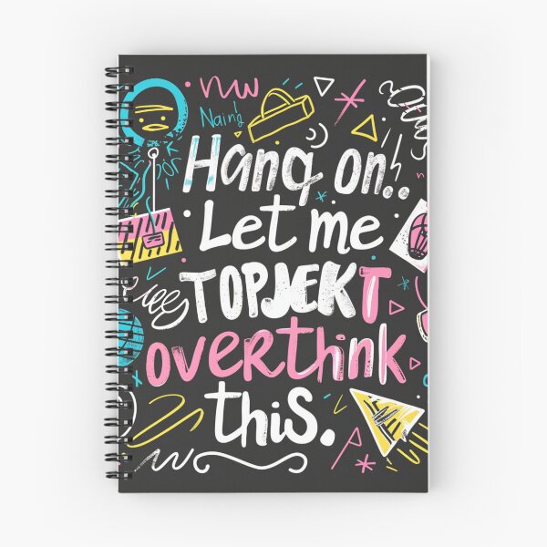 Item preview, Funny Quote Typography – Hang On Let Me Overthink This designed and sold by MooDigitalArt.