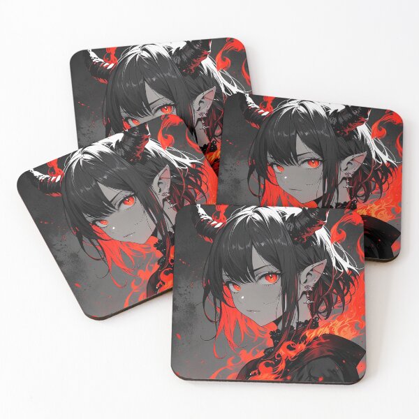 Item preview, monochrome demon girl designed and sold by elvisart25.
