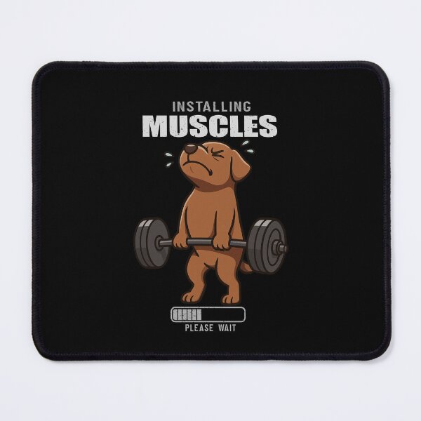 Item preview, Funny Chocolate Labrador Installing Muscles Deadlift Workout Fitness Mom Dad Kids designed and sold by rafaeltto.