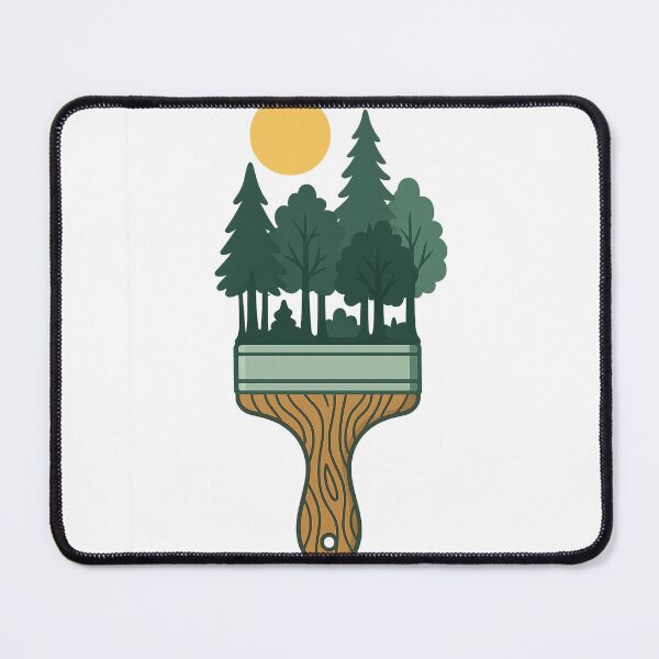 Item preview, Nature Paintbrush – Creative Forest Art Illustration designed and sold by haitrieuic96.
