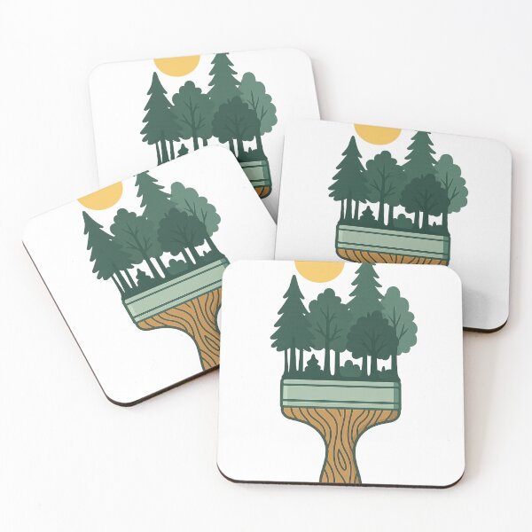 Item preview, Nature Paintbrush – Creative Forest Art Illustration designed and sold by haitrieuic96.