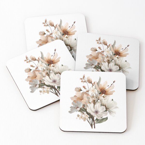 Item preview, Vintage Minimalist Floral Bouquet – Elegant Botanical Watercolor Art Print designed and sold by MooDigitalArt.