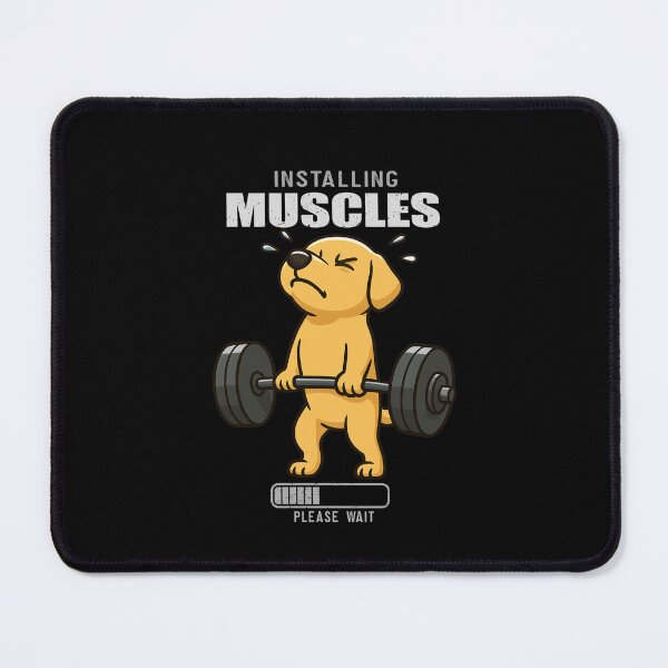 Item preview, Funny Labrador Installing Muscles Deadlift Workout Fitness Mom Dad Kids designed and sold by rafaeltto.