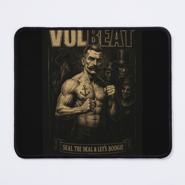 Item preview, Volbeat Vintage Strongman Art – Retro Rock Poster designed and sold by JayceTucker89.