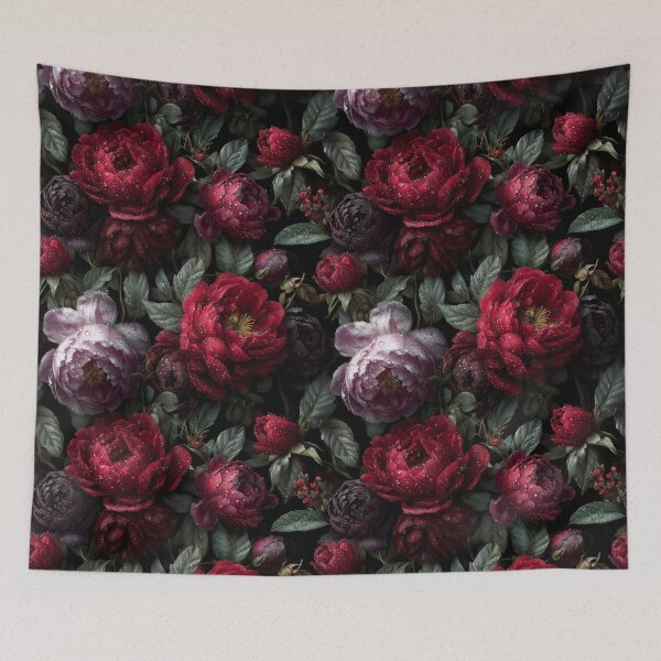 Item preview, Gothic Romance Dark Floral Pattern designed and sold by Prismatect.