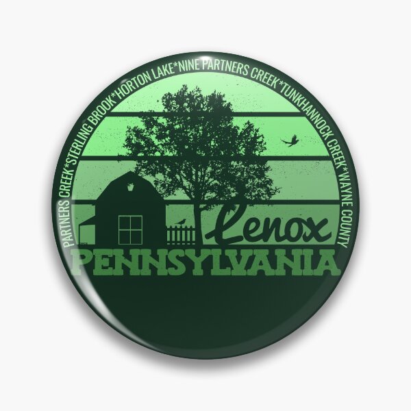 Item preview, Lenox Pennsylvania Sunset Retro Vintage Local Pride Logo designed and sold by CRHPOD20.