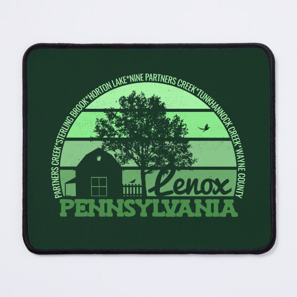 Item preview, Lenox Pennsylvania Sunset Retro Vintage Local Pride Logo designed and sold by CRHPOD20.