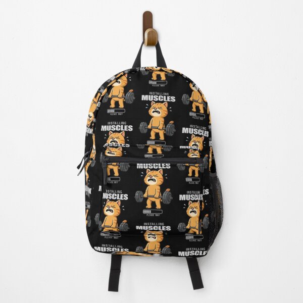 Item preview, Funny Orange Cat Installing Muscles Deadlift Workout Fitness Mom Dad Kids designed and sold by rafaeltto.