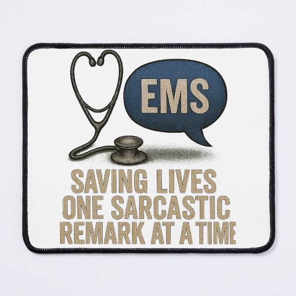 Item preview, Saving lives one sarcastic remark at a time designed and sold by ES Dark & Funny.