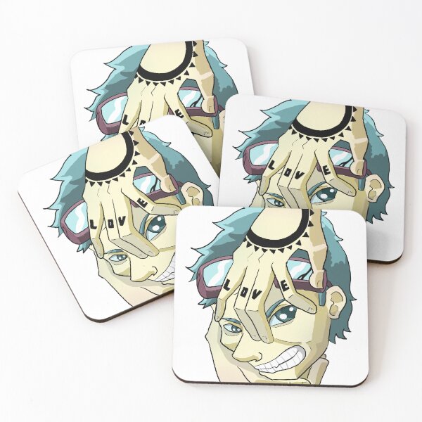 Item preview, Anime-Style Character with Hand Gesture and "LOVE" Tattoo designed and sold by MaykoHGP.