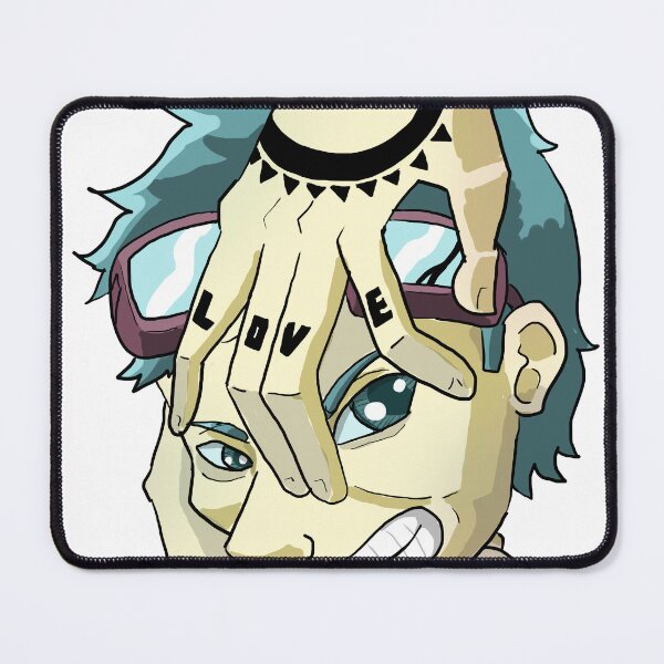 Item preview, Anime-Style Character with Hand Gesture and "LOVE" Tattoo designed and sold by MaykoHGP.