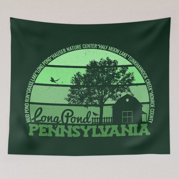 Item preview, Long Pond Pennsylvania Sunset Retro Vintage Local Pride Logo designed and sold by CRHPOD20.