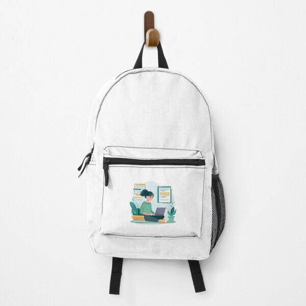 Item preview, College Student Typing On Laptop For Study designed and sold by FWLKIT.