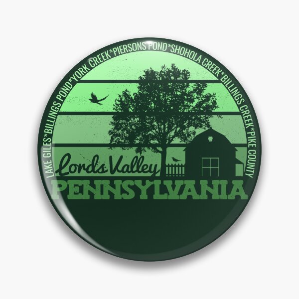 Item preview, Lords Valley Pennsylvania Sunset Retro Vintage Local Pride Logo designed and sold by CRHPOD20.