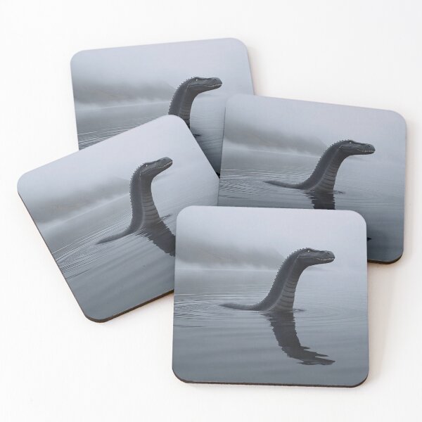 Item preview, Realistic Loch Ness Monster in Foggy Morning Lake – High-Resolution Natural Fantasy Artwork designed and sold by Emmachenn / WineDronk Shop.