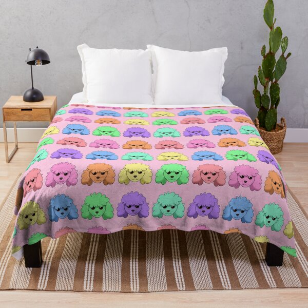 Item preview, Pastel Pride Poodle Pattern Pink Background designed and sold by OliRoseArt.