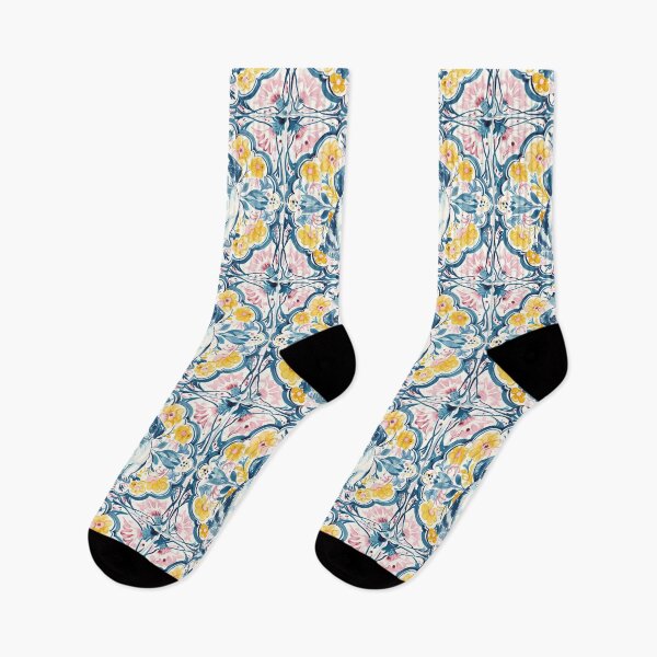 Item preview, Cute Dog Portuguese Tile – Floral Vintage Pattern designed and sold by imaginefountain.