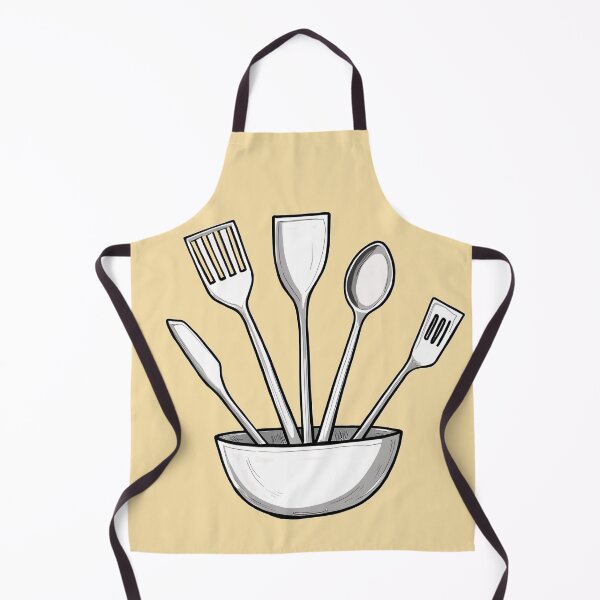 Item preview, Modern black and white kitchen utensil art designed and sold by FaceArt treasures.