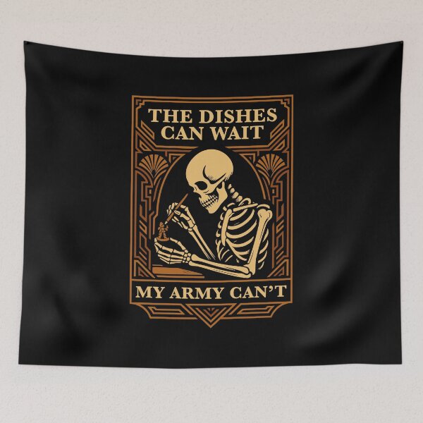 Item preview, The Dishes Can Wait My Army Can't Funny Miniature Painting designed and sold by pixeptional.